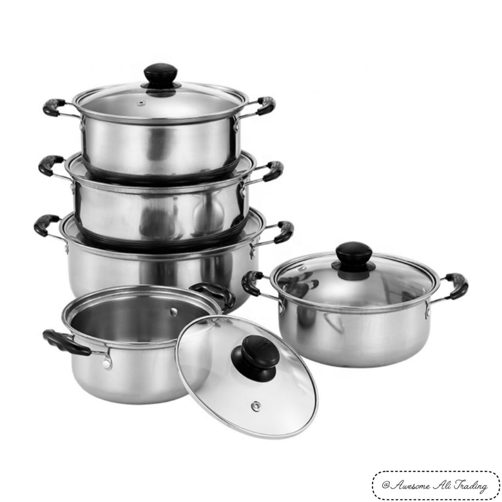 10pcs lightweight cookware pots