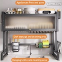 Over the sink dish drainer rack