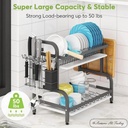 2 tier dish drainer rack