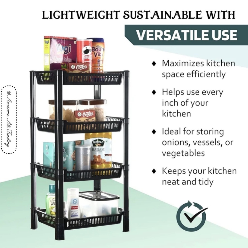 4 tier multi purpose rack