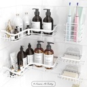 5pcs stainless steel shower rack