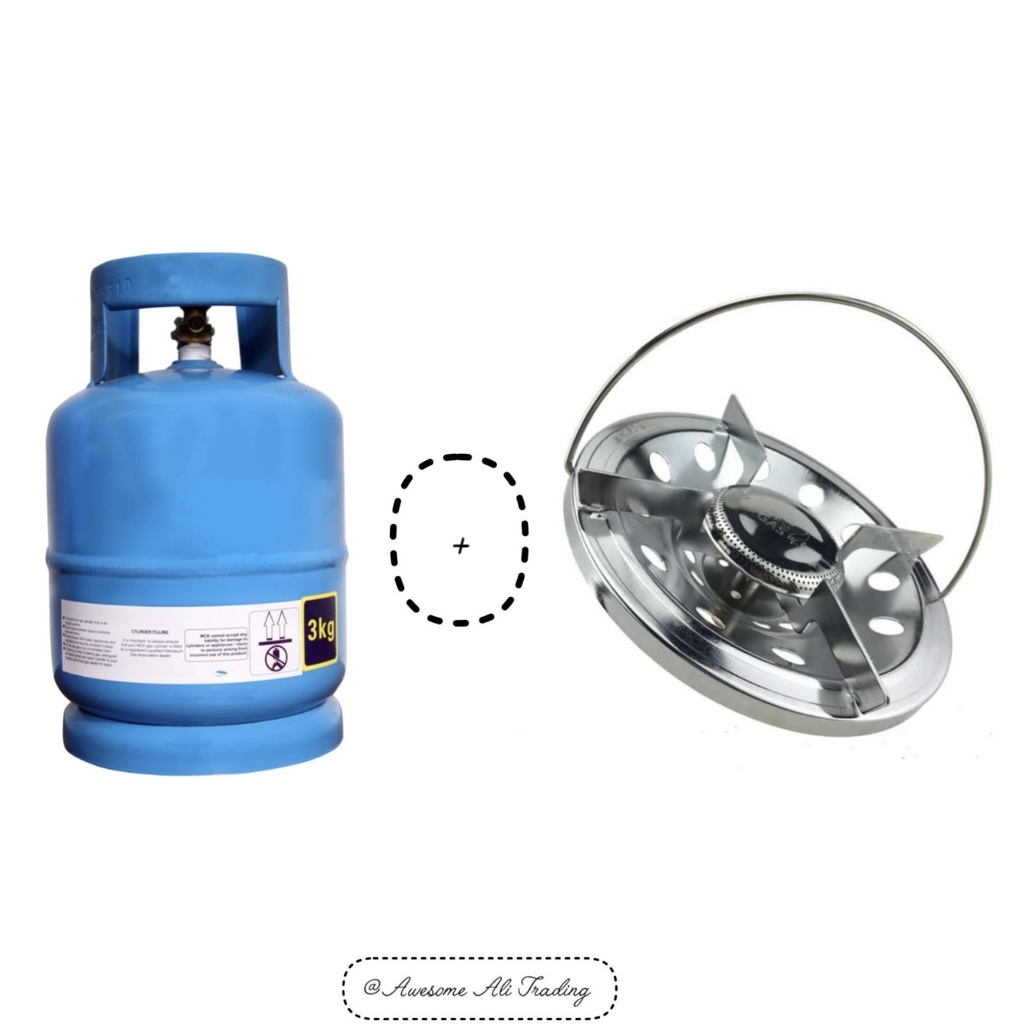 Gas tank 3kg & plate