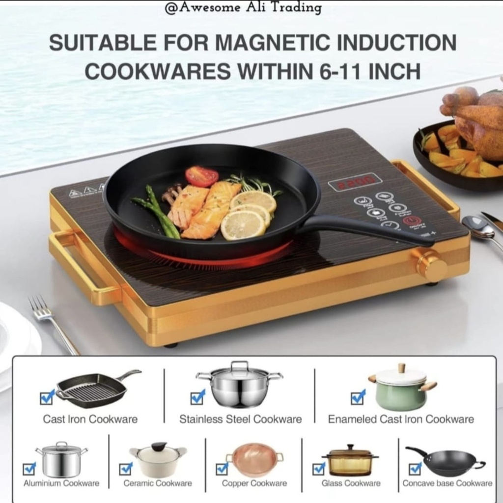 Ceramic cooker stove one plate