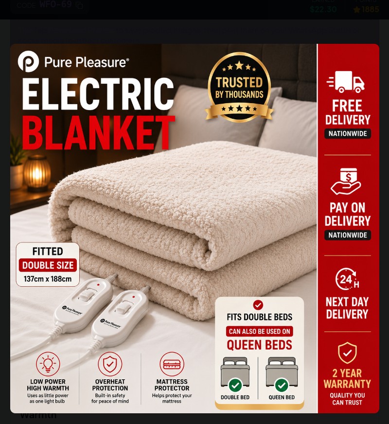 Pure Pleasure Electric Blanket