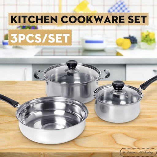 Stainless steel cookware set
