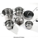 12pcs German cookware pots set