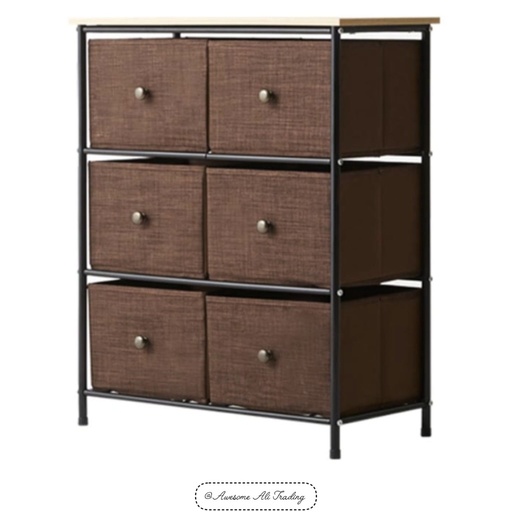 Fabric storage organizer unit
