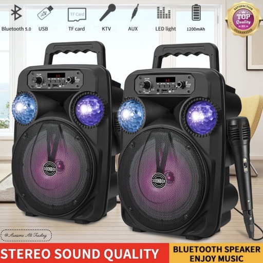 Bluetooth Speaker Super Bass LED