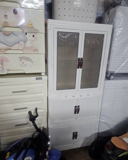 Baby wardrobe with hangers