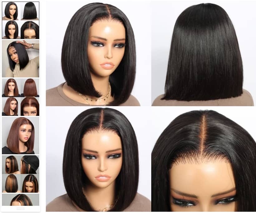 Glueless bob wig