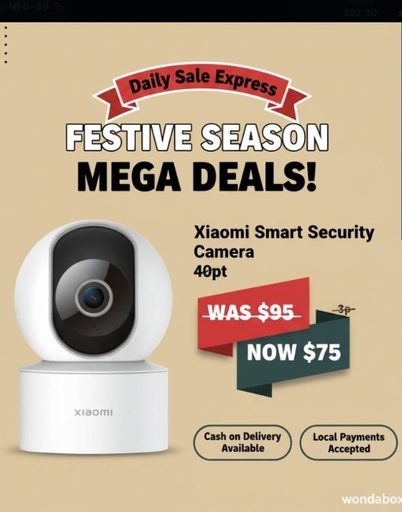 Xiaomi smart security camera 40pt