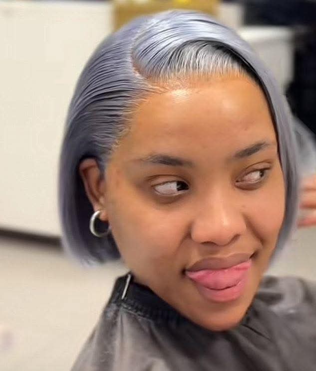 Grey Bob hair 10 inch